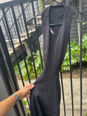 Black Sleeveless Jumpsuit - Classic Women's fitted dress
